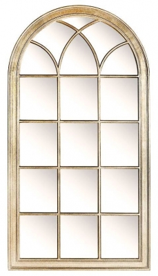 Product photograph of Mindy Brownes Isabella Champagne Arch Wall Mirror - 94 5cm X 175cm from Choice Furniture Superstore