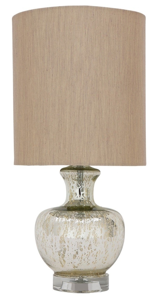 Mindy Brownes Tami Silver Tones Glass Table Lamp (Set of 2)
