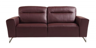 Image of Rosso Leather Sofa Suite - Comes in Verona Black, Verona Sand & Verona Zinc Options