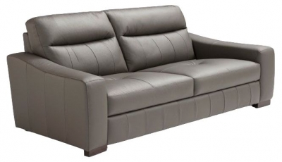 Image of Luxor Leather 2.5 Seater Sofa - Comes in Verona Black, Verona Sand & Verona Zinc Options