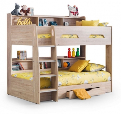 Product photograph of Orion Sonoma Oak Bunk Bed from Choice Furniture Superstore