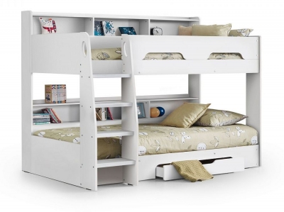 Product photograph of Orion Bunk Bed - Comes In White And Sonoma Oak Options from Choice Furniture Superstore