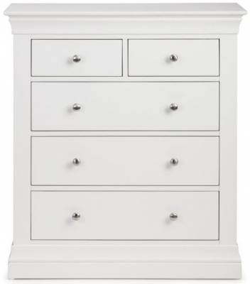 Product photograph of Clermont Pine 3 2 Drawer Chest - Comes In White And Light Grey Options from Choice Furniture Superstore