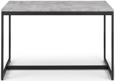 Image of Staten Concrete Effect Dining Table - 4 Seater