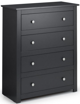 Product photograph of Radley Anthracite 4 Drawer Chest from Choice Furniture Superstore