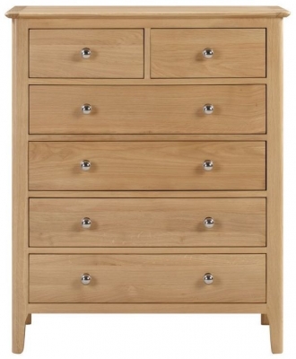 Product photograph of Cotswold Oak 4 2 Drawers Chest from Choice Furniture Superstore