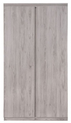 Product photograph of Jupiter 2 Door Wardrobe - Comes In Grey Oak And White Oak Options from Choice Furniture Superstore