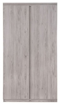 Product photograph of Jupiter Grey Oak 2 Door Wardrobe from Choice Furniture Superstore