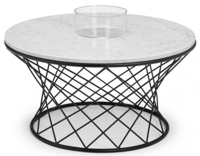 Trevi White Marble Coffee Table