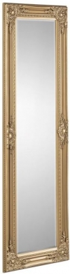 Palais Rectangular Leaner Mirror - 40cm x 130cm, Comes in Gold, White and Pewter Options