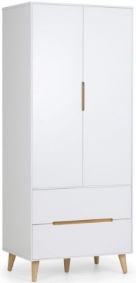 Alicia 2 Door 2 Drawer Wardrobe - Comes in White and Anthracite Options