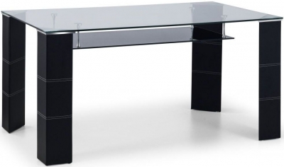 Product photograph of Greenwich Glass Dining Table - 6 Seater from Choice Furniture Superstore