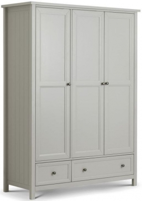 Product photograph of Maine Grey 3 Door 2 Drawer Wardrobe from Choice Furniture Superstore