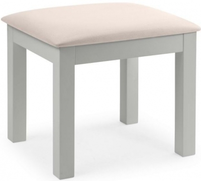 Product photograph of Maine Dove Grey Pine Dressing Stool from Choice Furniture Superstore