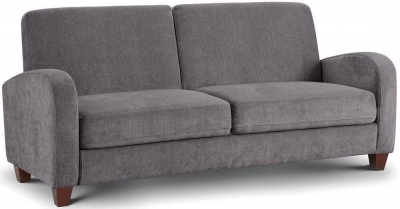 Vivo Dusk Grey Chenille Fabric 3 Seater Sofa