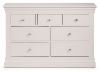 Product photograph of Clermont Soft Grey 4 3 Drawer Chest from Choice Furniture Superstore