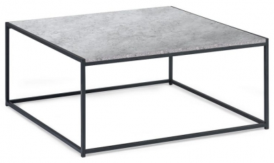 Product photograph of Staten Concrete Effect Square Coffee Table from Choice Furniture Superstore