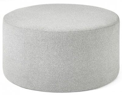 Product photograph of Seattle Grey Fabric Footstool from Choice Furniture Superstore