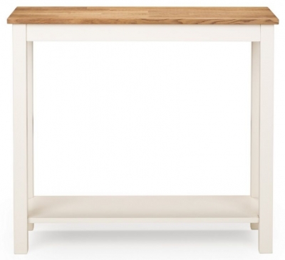 Product photograph of Coxmoor Ivory Console Table With Shelf from Choice Furniture Superstore