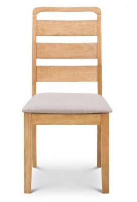 Product photograph of Lars Oak Dining Chair Sold In Pairs from Choice Furniture Superstore