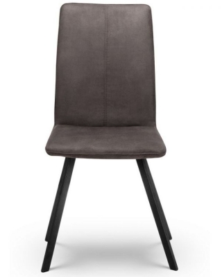 Product photograph of Monroe Charcoal Grey Fabric Dining Chair Sold In Pairs from Choice Furniture Superstore