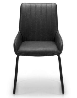 Product photograph of Soho Antique Black Dining Chair Sold In Pairs from Choice Furniture Superstore