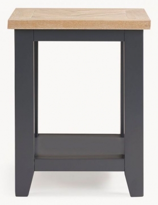 Product photograph of Bordeaux Grey Lamp Table With Shelf from Choice Furniture Superstore