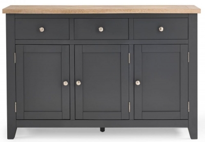 Product photograph of Bordeaux Dark Grey 3 Door Sideboard from Choice Furniture Superstore