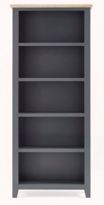 Product photograph of Bordeaux Dark Grey Tall Bookcase from Choice Furniture Superstore