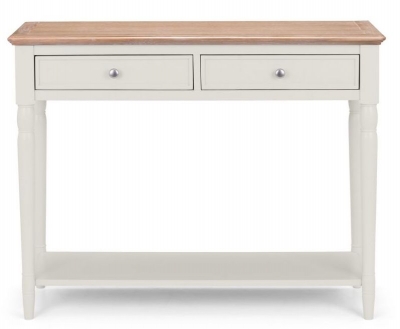 Product photograph of Provence Grey Lacquer Console Table from Choice Furniture Superstore
