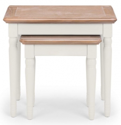 Product photograph of Provence Grey Painted Nest Of 2 Tables from Choice Furniture Superstore