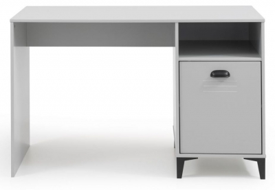 Product photograph of Lakers Grey 1 Door Locker Desk from Choice Furniture Superstore