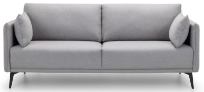 Product photograph of Rohe Grey Fabric 3 Seater Sofa from Choice Furniture Superstore