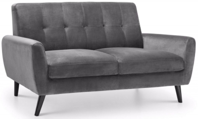 Product photograph of Monza Grey Fabric 2 Seater Sofa from Choice Furniture Superstore