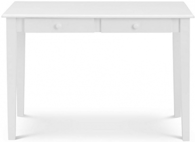 Product photograph of Carrington White 2 Drawer Desk from Choice Furniture Superstore