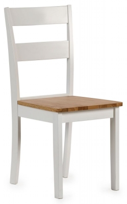 Product photograph of Linwood White Painted Dining Chair Sold In Pairs from Choice Furniture Superstore