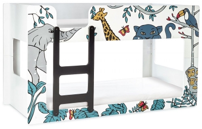 Product photograph of Safari White Novelty Bunk Bed from Choice Furniture Superstore