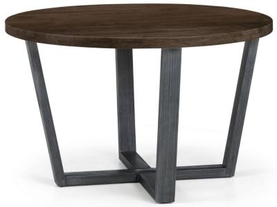 Product photograph of Brooklyn Dark Oak Round Dining Table - 4 Seater from Choice Furniture Superstore