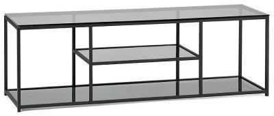 Product photograph of Chicago Smoked Black Tv Unit Up To 59inch from Choice Furniture Superstore