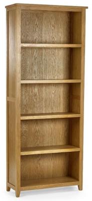 Product photograph of Mallory Oak Tall Bookcase from Choice Furniture Superstore