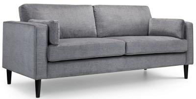 Product photograph of Hayward Dark Grey Chenille Fabric 3 Seater Sofa from Choice Furniture Superstore