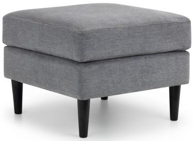 Product photograph of Hayward Dark Grey Chenille Fabric Ottoman Stool from Choice Furniture Superstore