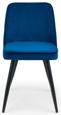 Burgess Blue Velvet Dining Chair Sold In Pairs