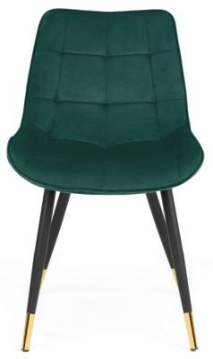 Hadid Green Velvet Fabric Dining Chair Sold In Pairs