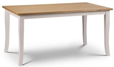 Product photograph of Davenport Grey Painted Dining Table - 6 Seater from Choice Furniture Superstore