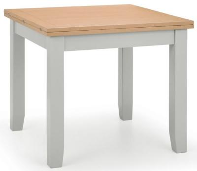 Product photograph of Richmond Grey Painted 2 Seater Flip Top Extending Dining Table from Choice Furniture Superstore