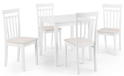 Product photograph of Rufford White 2 Seater Extending Dining Table from Choice Furniture Superstore