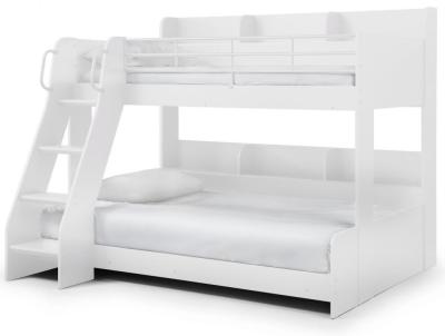 Product photograph of Domino White Triple Sleeper Bed from Choice Furniture Superstore