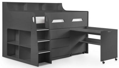 Product photograph of Jupiter Anthracite Midsleeper Bed from Choice Furniture Superstore