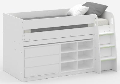 Product photograph of Vespa White Midsleeper Bed from Choice Furniture Superstore
